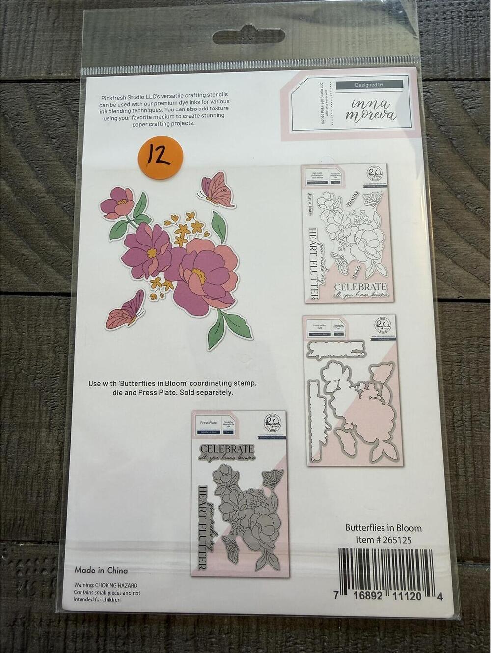 Pink Fresh stencil Butterflies in Bloom - Picture 3 of 6